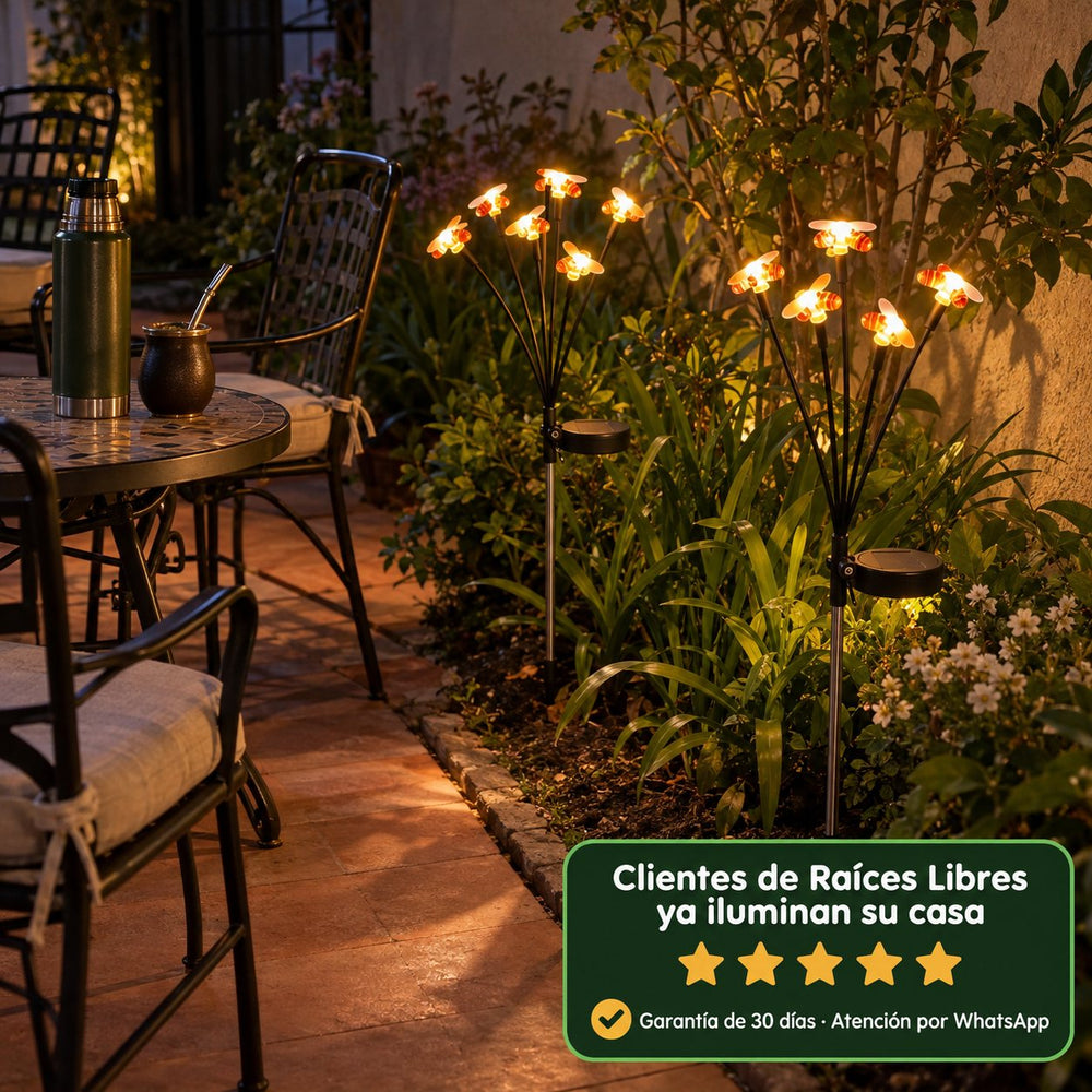 Abejas Solares Luz Cálida