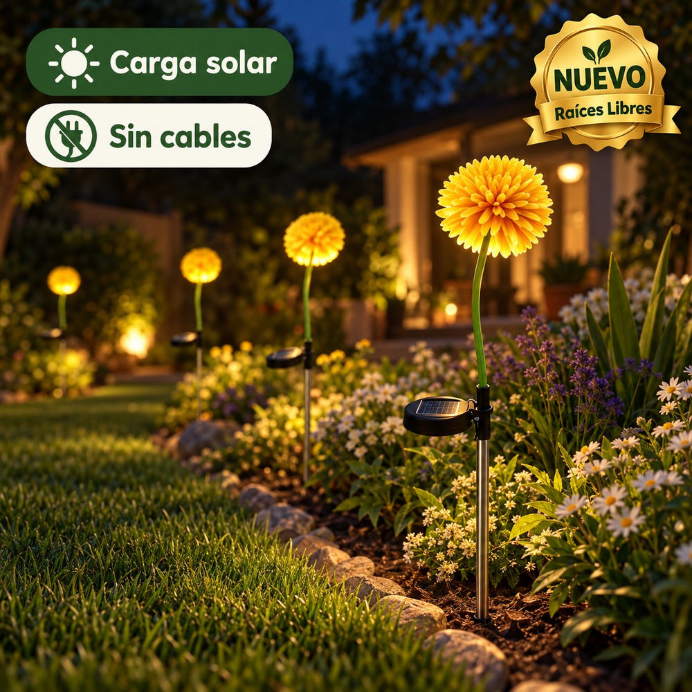 Crisantemos Solares Luz Cálida