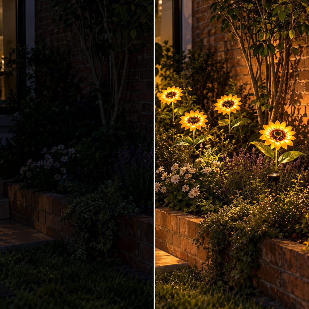 Girasoles Solares Luz Cálida