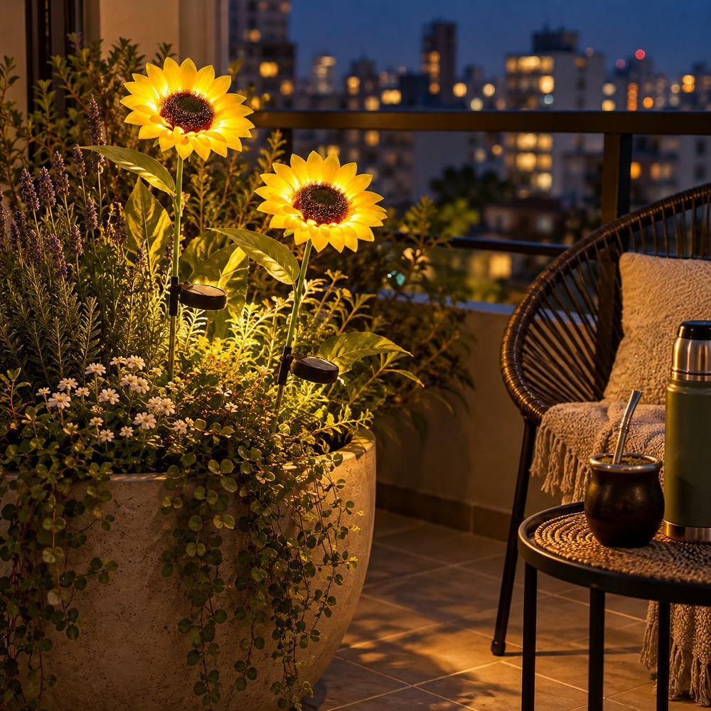 Girasoles Solares Luz Cálida