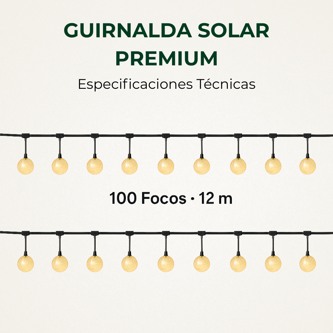 Guirnaldas Solares Premium💡