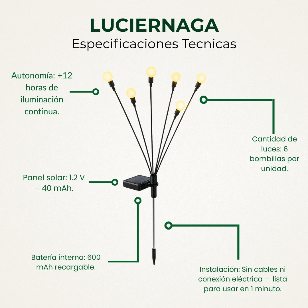 Luces SOLARES Luciernaga 💡