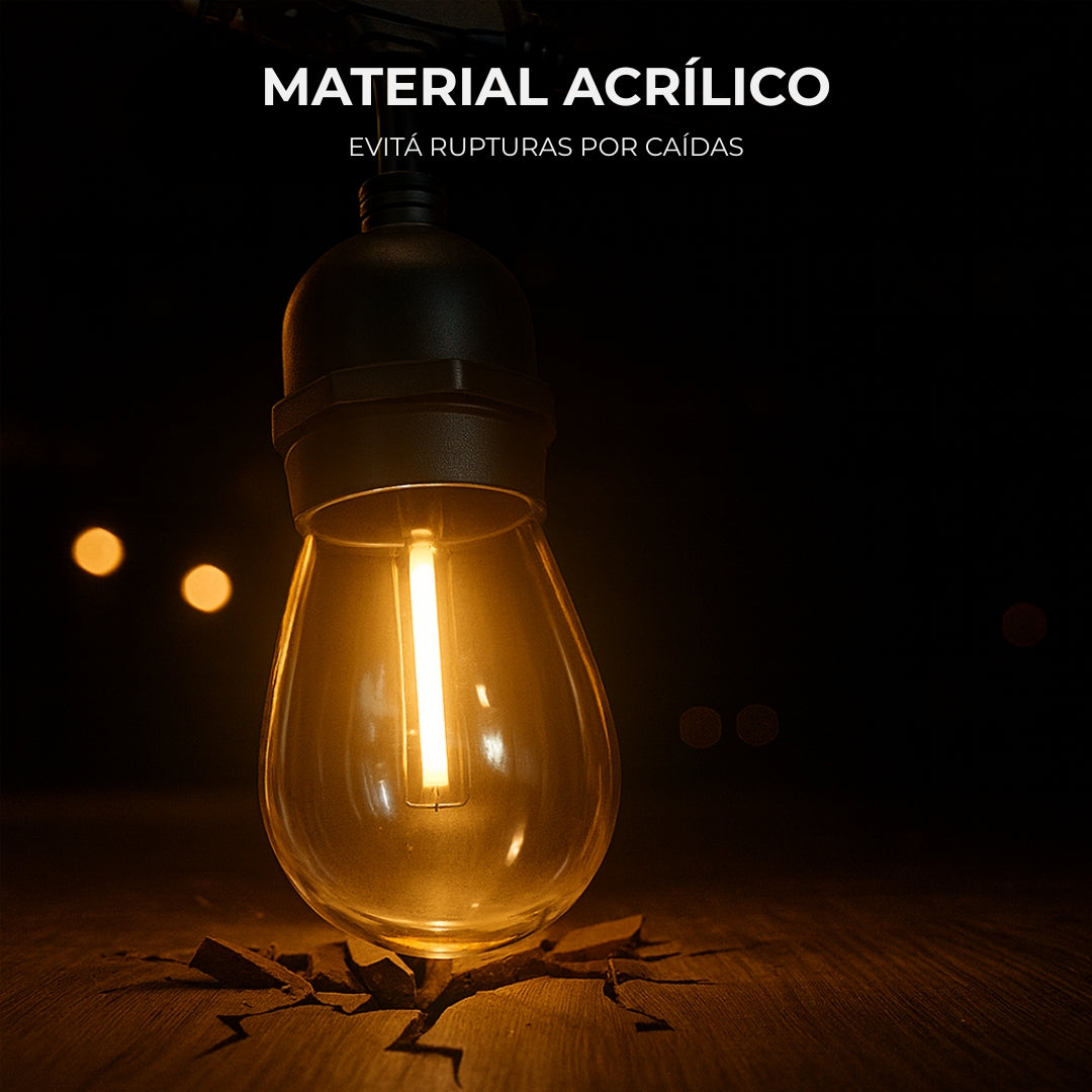 Guirnalda Solar LED 5m (10 Focos)