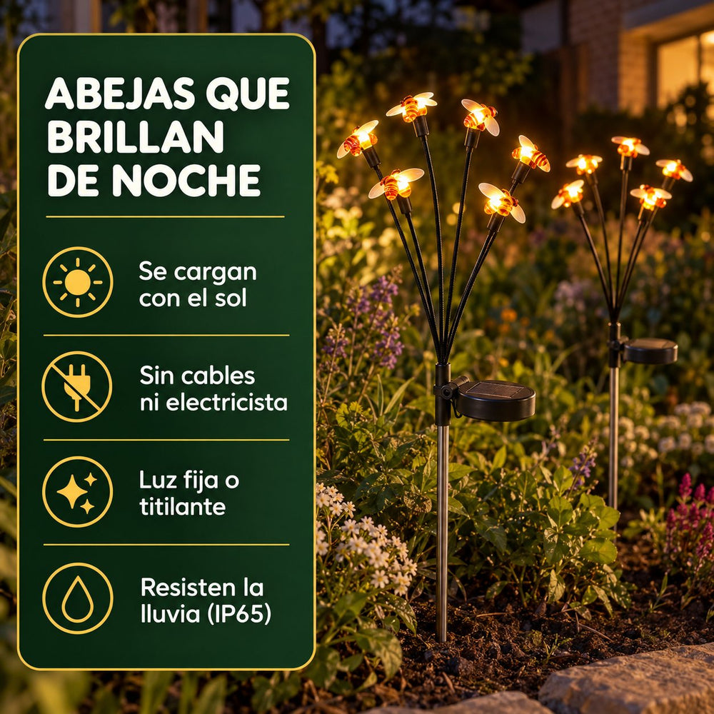Abejas Solares Luz Cálida