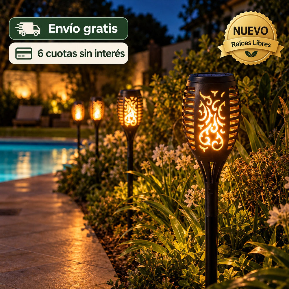 Antorchas Solares Efecto Fuego