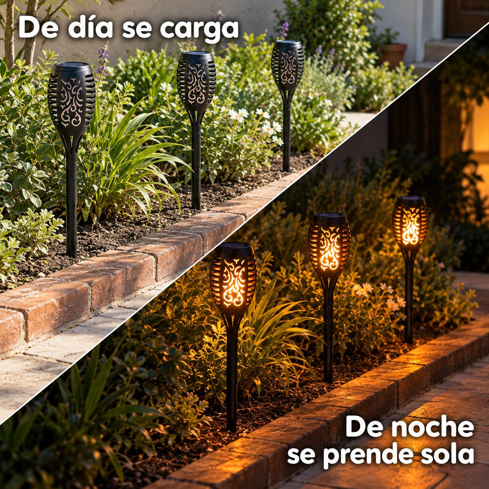 Antorchas Solares Efecto Fuego