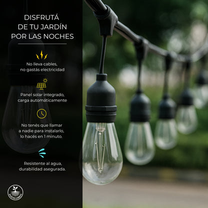 Guirnalda Solar LED 5m (10 Focos)