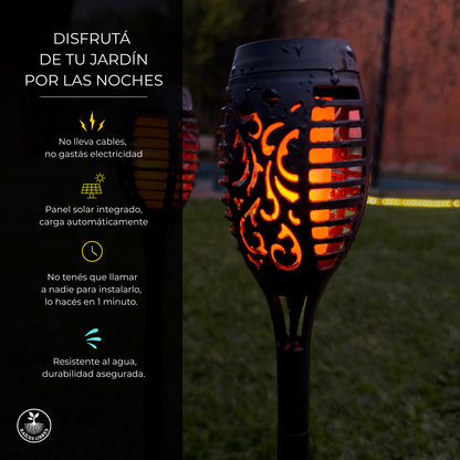 Luz SOLAR Antorcha 🔥