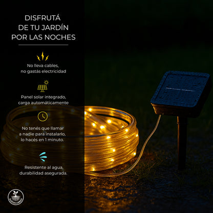 Manguera SOLAR Navideña 10 metros