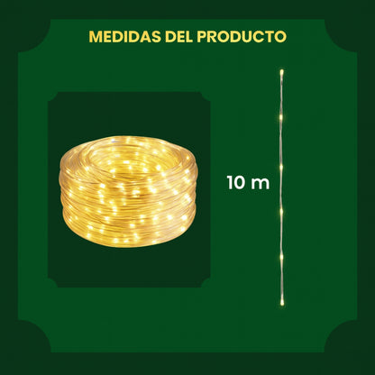 Manguera SOLAR Navideña 10 metros