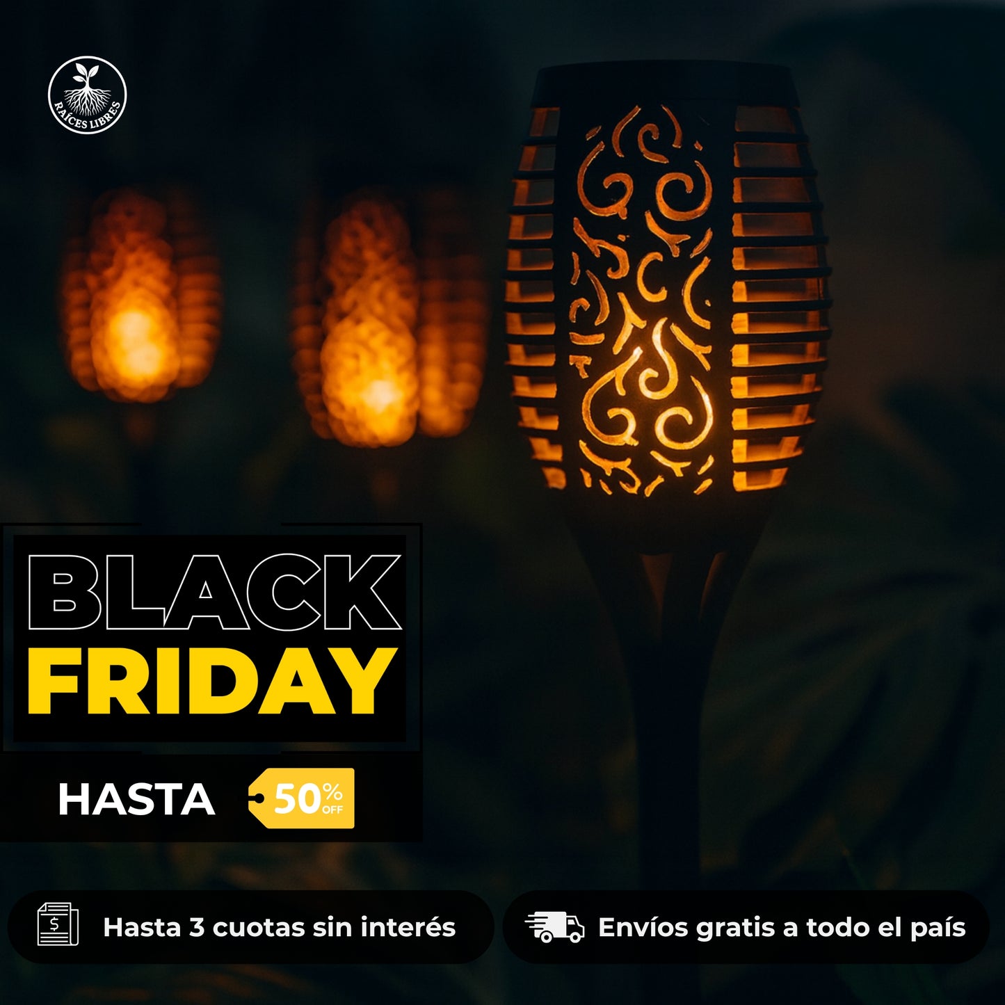 2x Luz SOLAR Antorcha (2 Unidades)