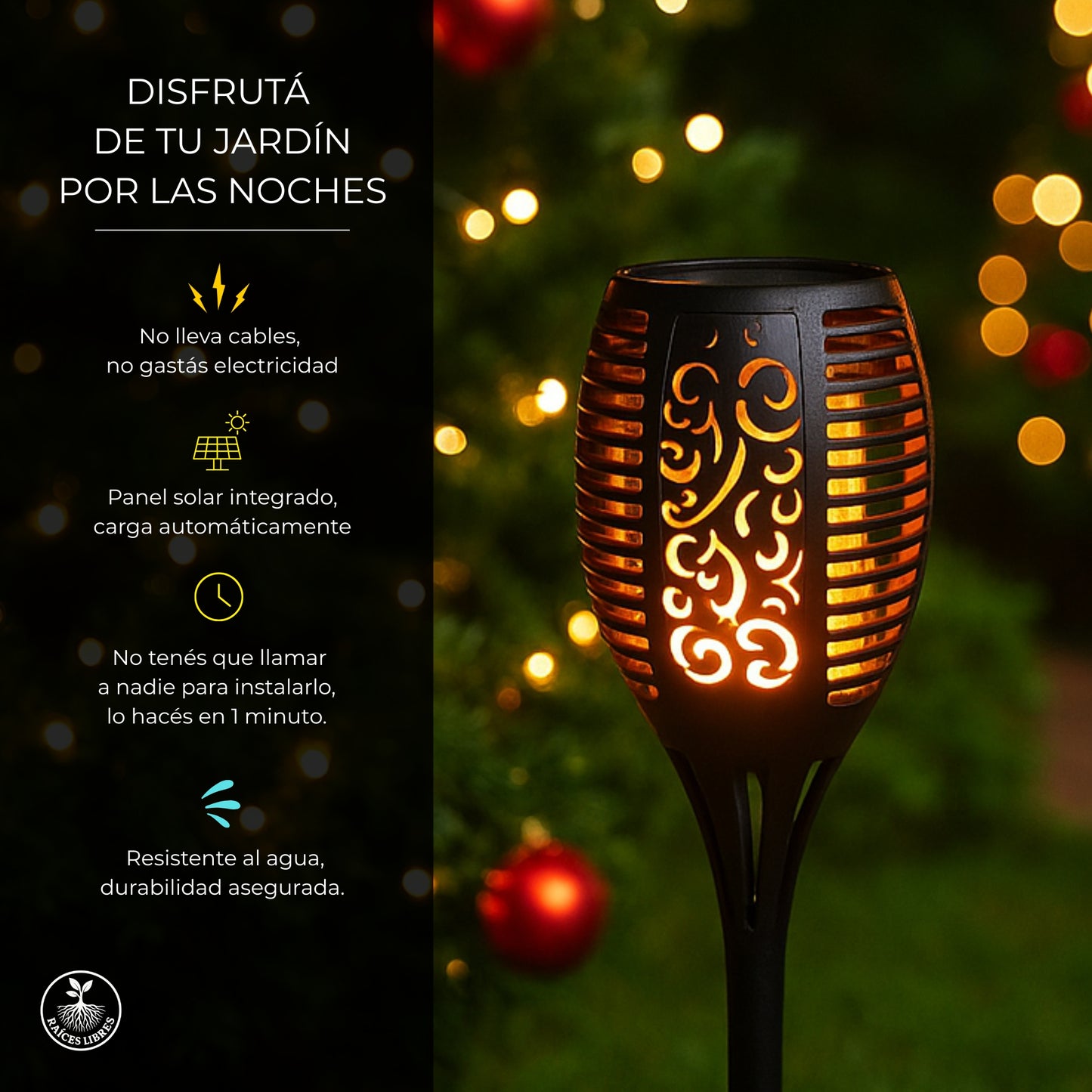 2x Luz SOLAR Antorcha (2 Unidades)