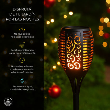 2x Luz SOLAR Antorcha (2 Unidades)