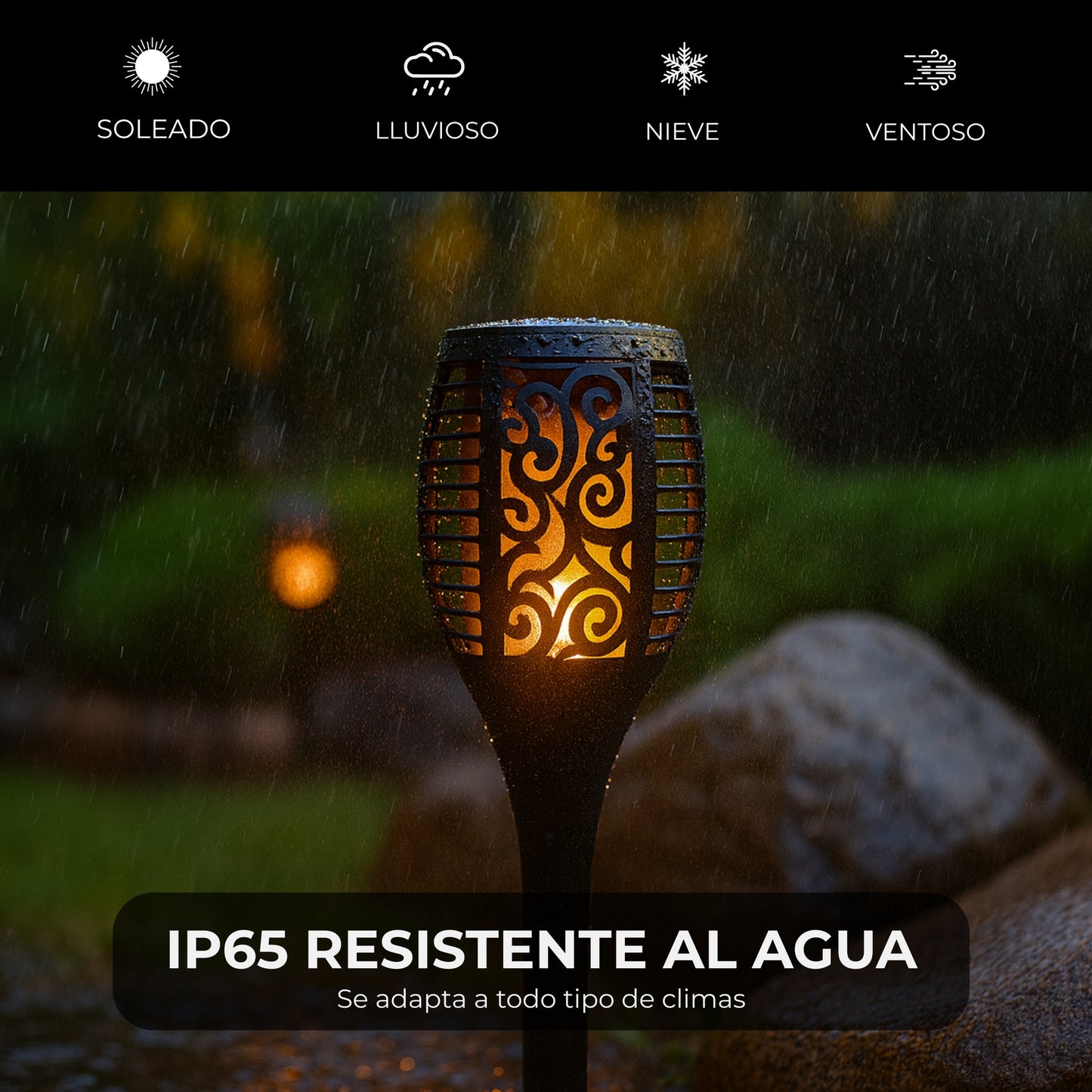 2x Luz SOLAR Antorcha (2 Unidades)