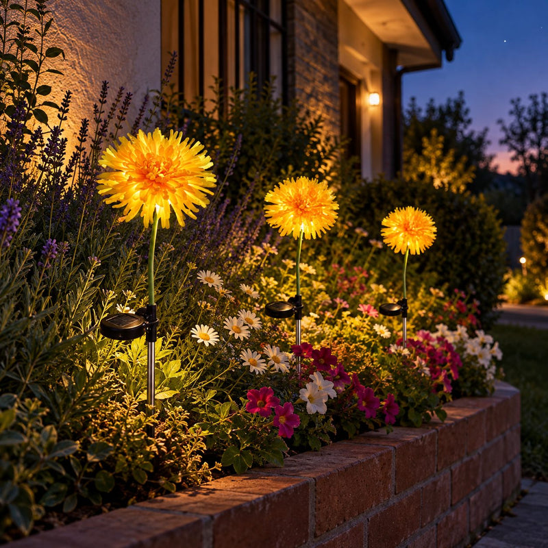 Crisantemos Solares: Canteros con flores