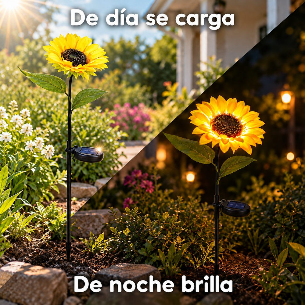 Girasoles Solares Luz Cálida