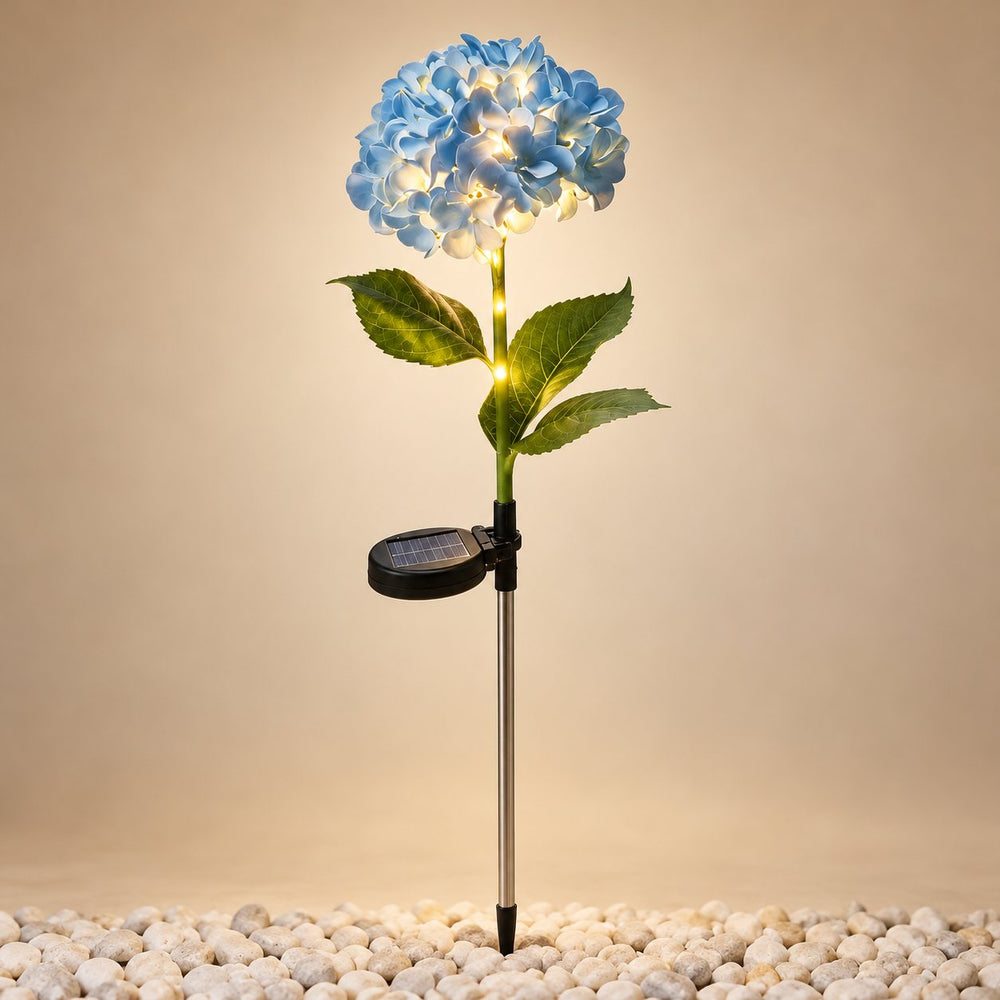 Hortensias Solares Luz Cálida