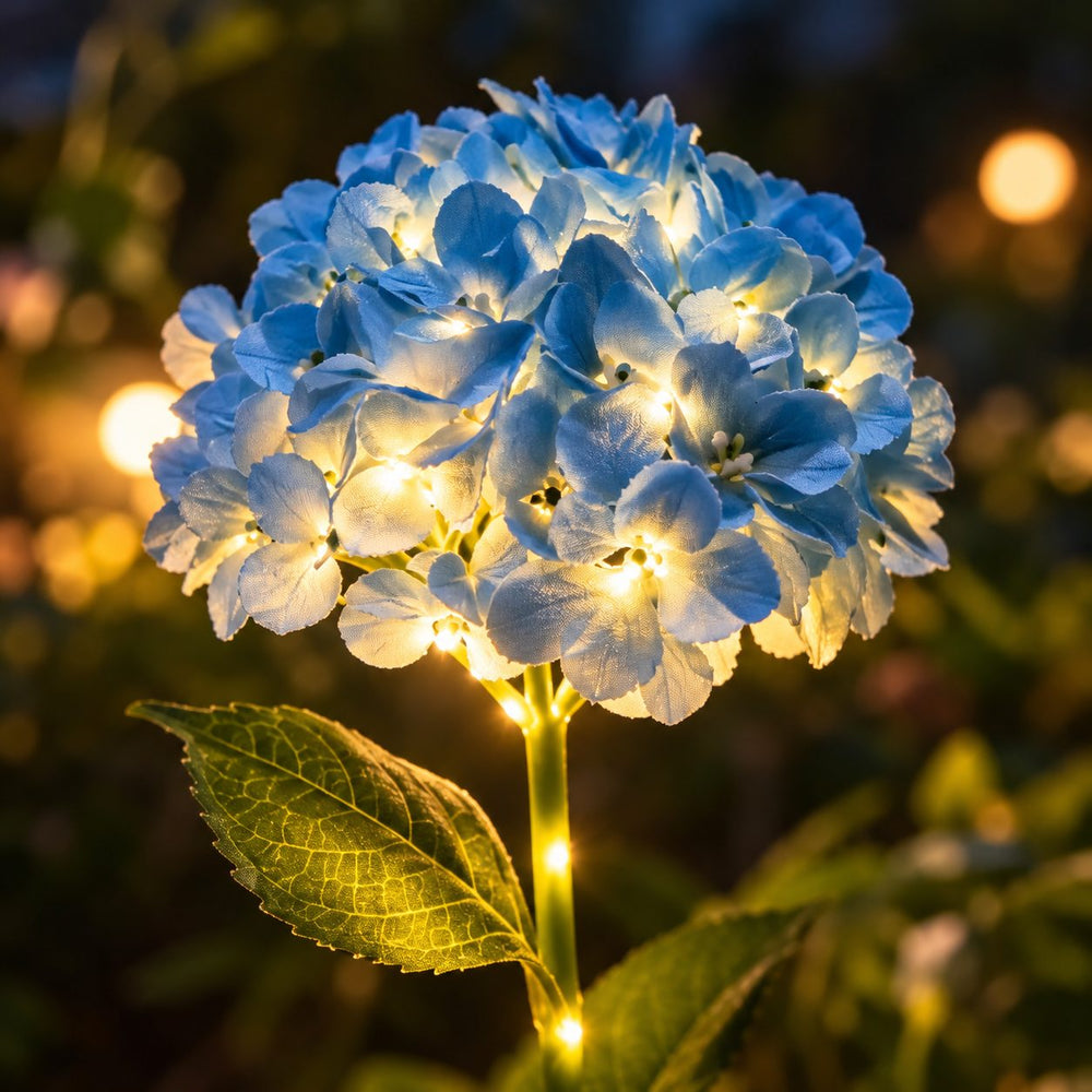 Hortensias Solares Luz Cálida