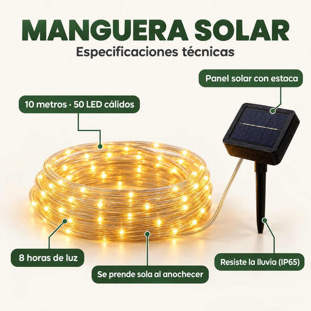 Manguera SOLAR Navideña