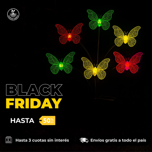 Luces SOLARES Mariposa RGY 🦋