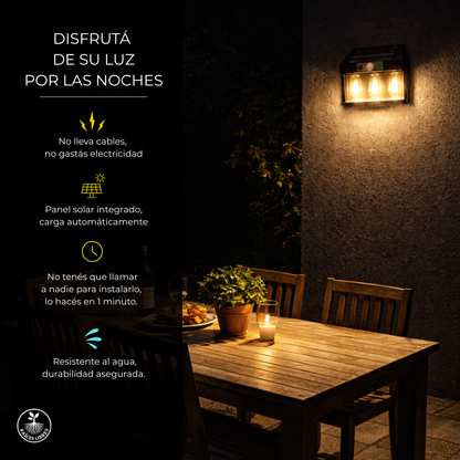 Aplique SOLAR 3 Focos 💡