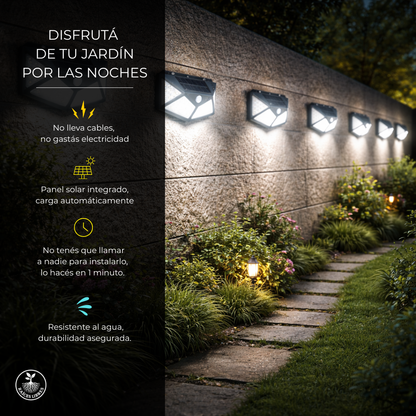 Aplique SOLAR 100 leds