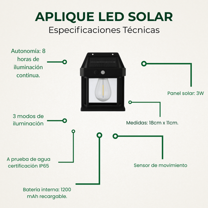Aplique SOLAR 1 Foco 💡