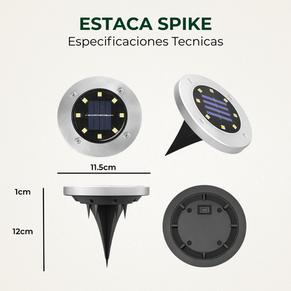 Estaca SOLAR Spike - Pack 8u💡