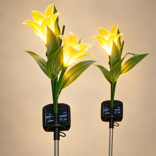 Tulipanes Solares Luz Cálida