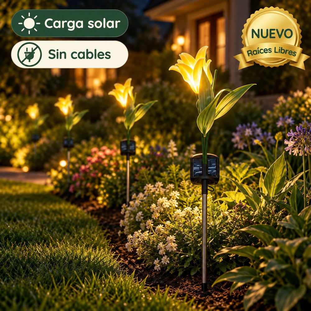 Tulipanes Solares Luz Cálida