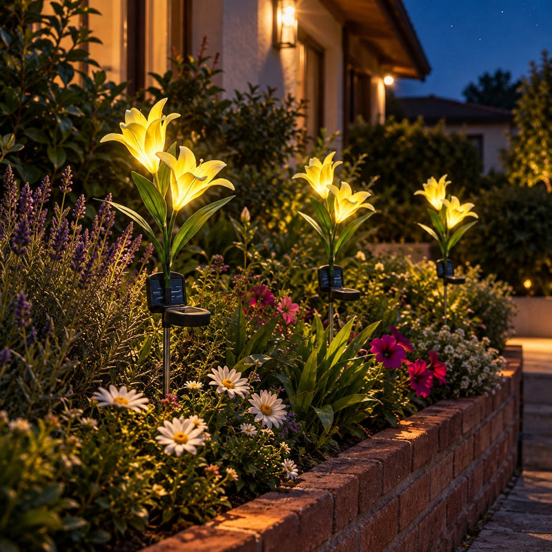 Tulipanes Solares: Canteros con flores